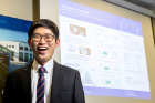 Danny Kim collected two honors at the 2022 PhD Showcase: a Poster Presentation Award and the Dean’s Award for Research Excellence. Photos: Tom Wolf