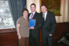 Storch with his mother, Pearl, and father, Joel, in 2007 when Storch accepted the Career Resource Center's Alumnus of the Year award. Sadly, Joel passed away in 2020.