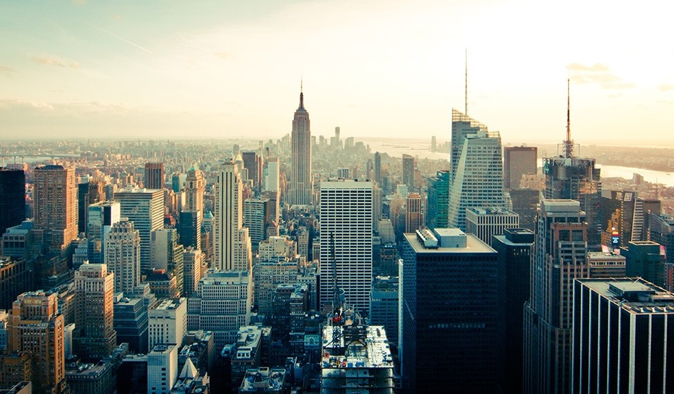 New York City skyline. Read about Alumni Impact in this issue of Buffalo Business. 