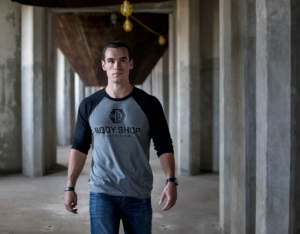 Ryan Carr walks through an industrial site. 