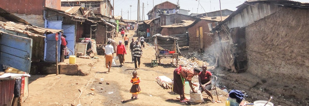 Nairobi slums. 
