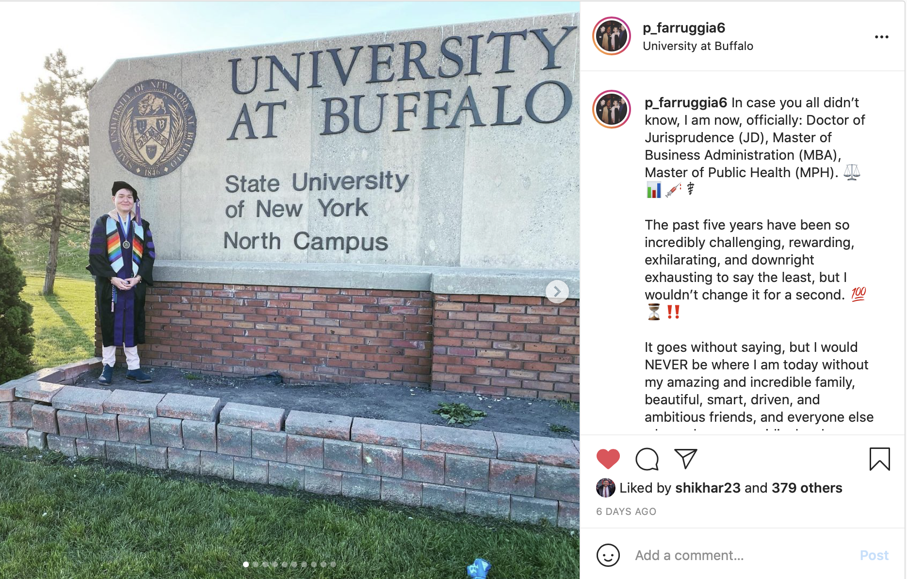 Graduation Instagram Post #2. 
