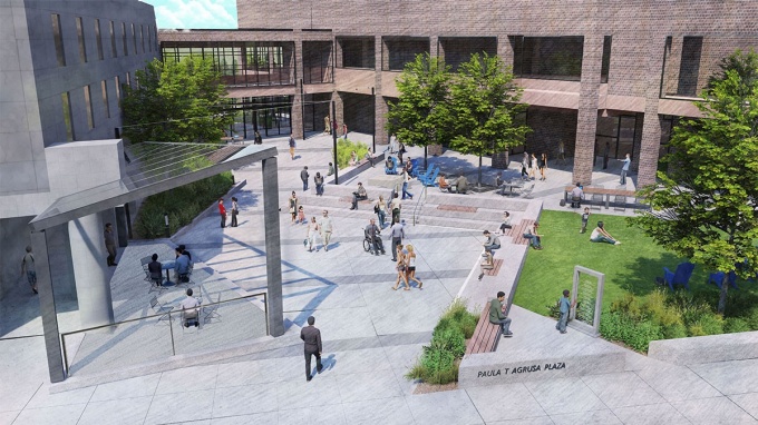 Rendering of Paula's Plaza. 