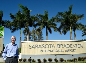 Rick Piccolo outside Sarasota Bradenton International Airport. 