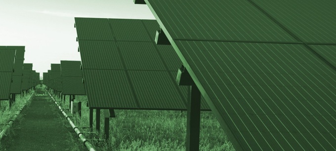 Solar panels. 