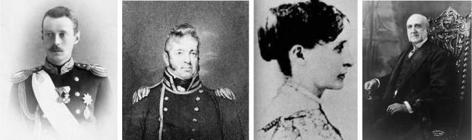 Four historical portraits. 