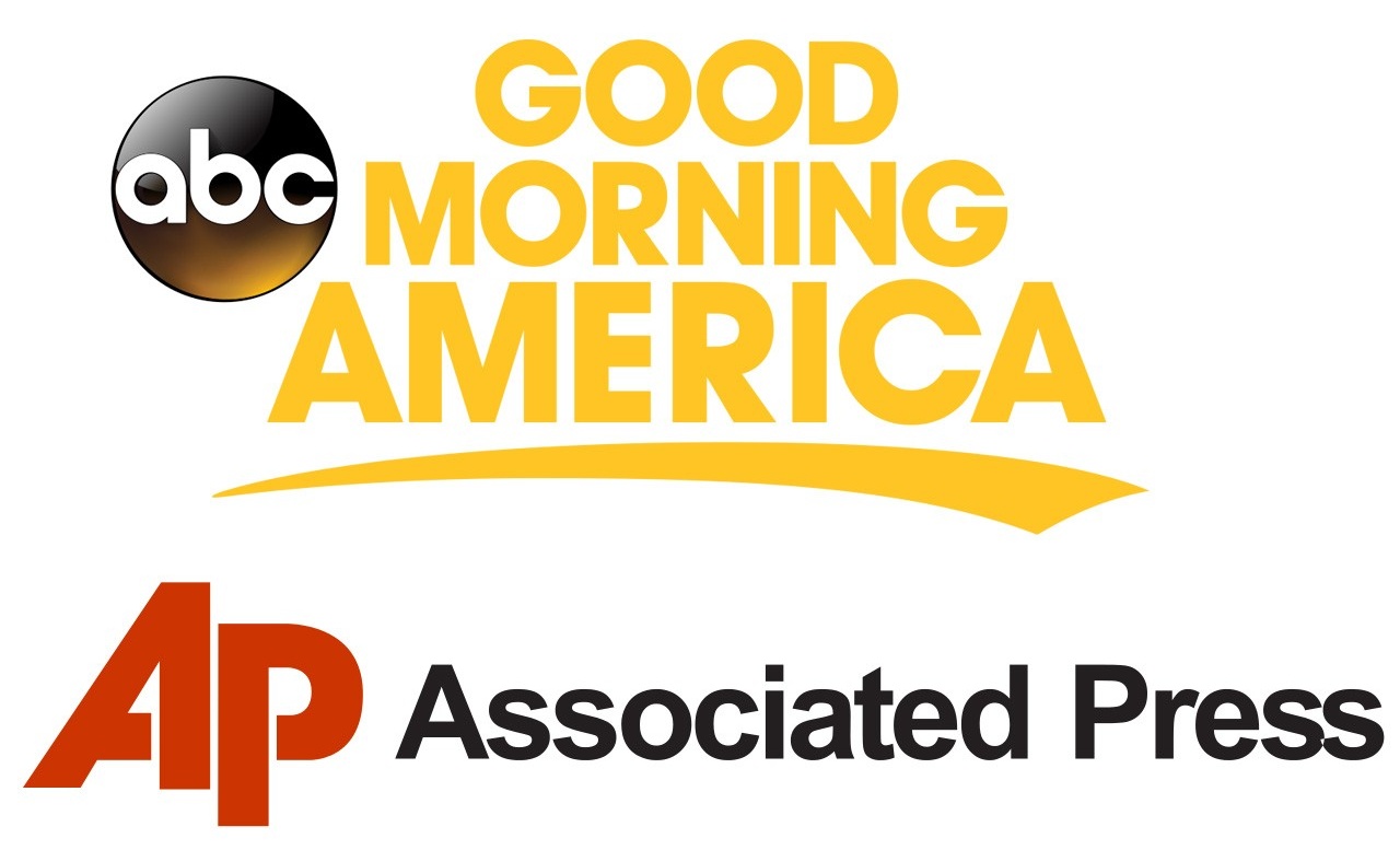 Good Morning America and AP logos. 