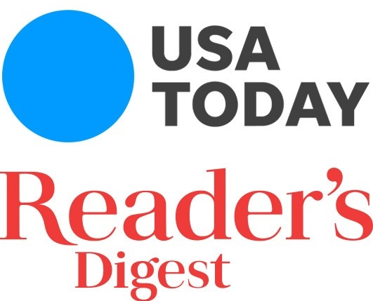 USA Today and Reader's Digest logos. 