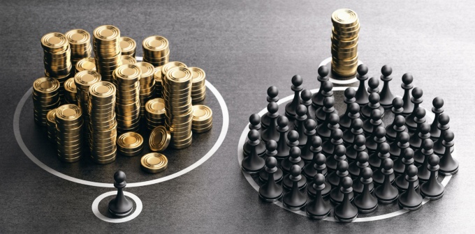 Illustration of pay gap. 