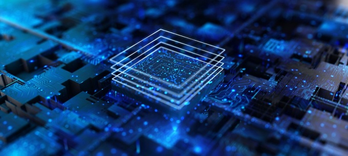Digital circuitry illustration. 