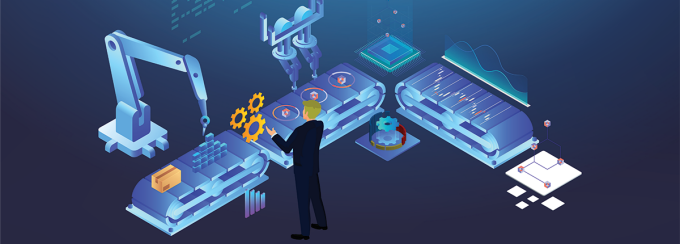 Drawing of automated operations. 
