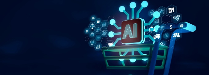 AI in a shopping cart. 