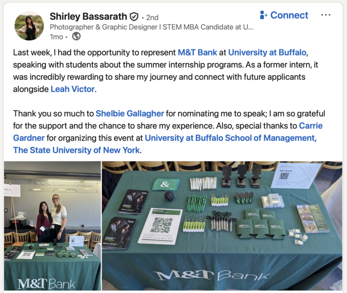 Arts Services Inc. LinkedIn post. 