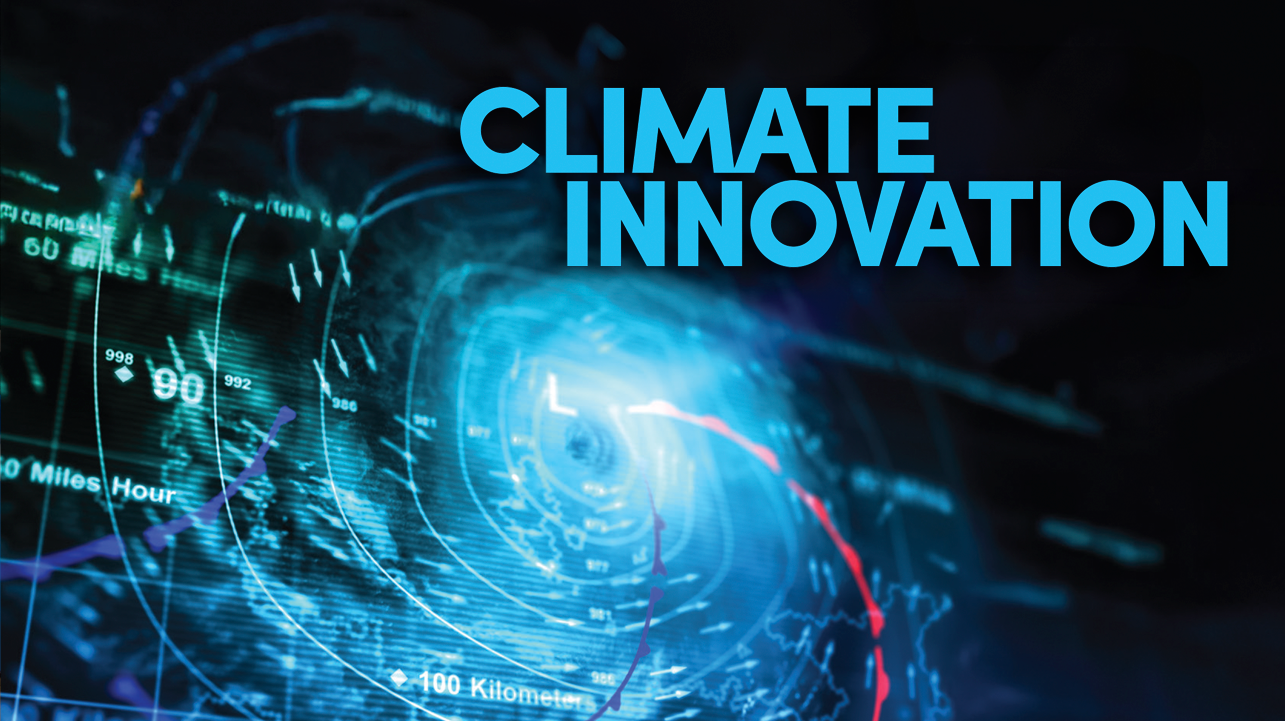 The Spring 2025 Buffalo Business cover, with the words: Climate innovation. 