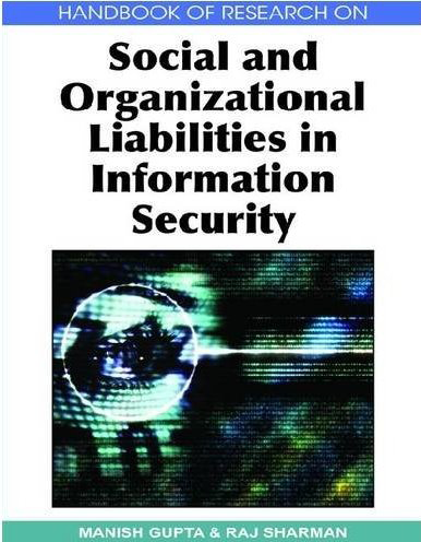 Book cover for Social and Organizational Liabilities in Information Security. 