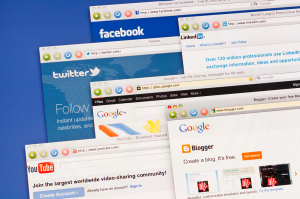 Social media pages. 