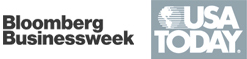 Bloomberg Businessweek and USA Today logos. 