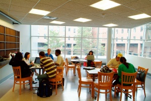 Students studying. 