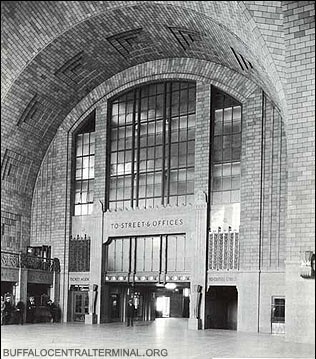 Buffalo Central Terminal entrance. 
