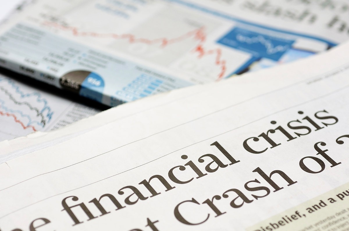 Financial crisis headlines. 