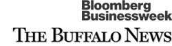 Blomberg Businessweek and Buffalo News logos. 