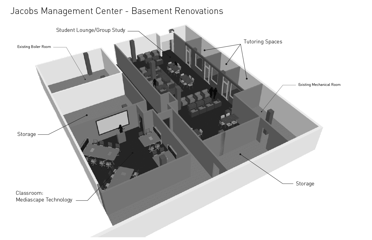 Zoom image: Floor plan of proposed learning center 