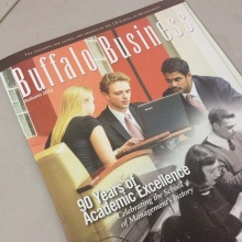 Buffalo Business magazine cover. 