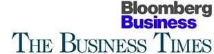 Bloomberg, Business Times logos. 
