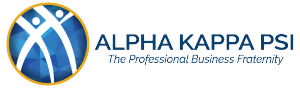 Alpha Kappa Psi Logo. 