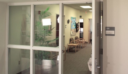 The entry of the Career Resource Center. 