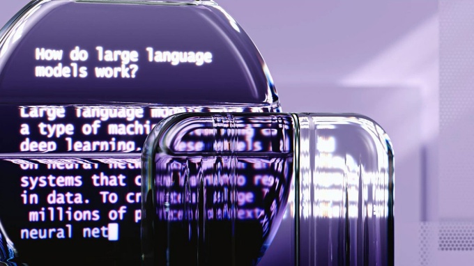 Graphic of a large language model. 
