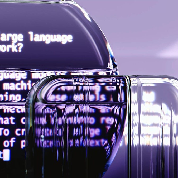 Graphic of a large language model. 