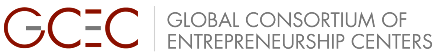 GCEC Global Consortium of Entrepreneurship Centers logo. Link goes to list of award winners. 