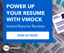 Power Up Your Resume with VMOCK. 