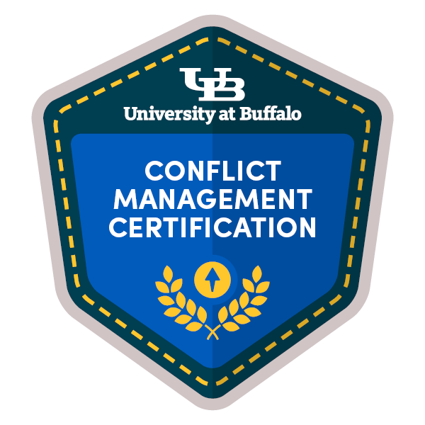 Conflict Management Certification badge. 
