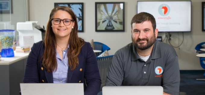 Lindsay Macaluso and Chris Miano of MemoryFox. 
