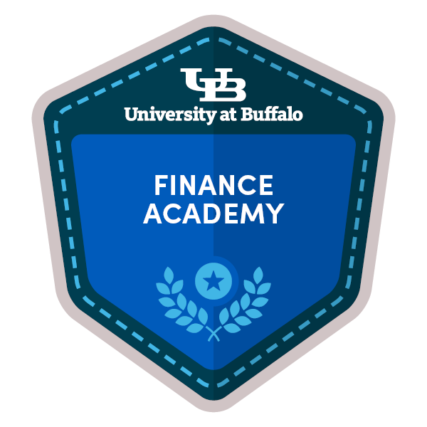 Finance Academy badge. 
