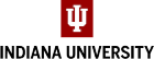 Indiana University logo. 