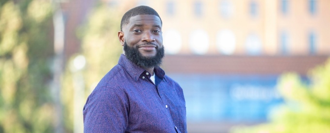 PhD in Management student Kalan Norris. 