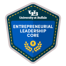 micro-credential badge for the Entrepreneurial Leadership Core program. 
