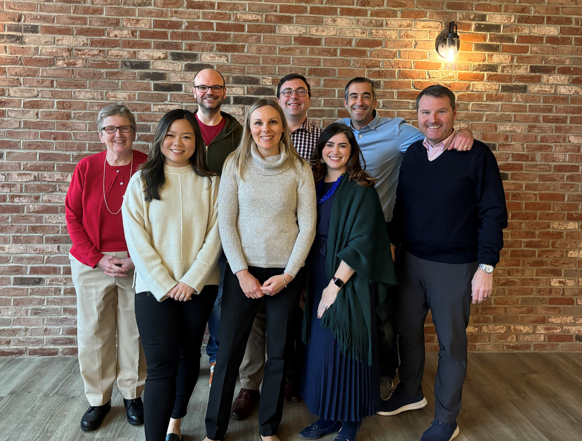 Zoom image: Accounting and Law faculty at a recent holiday gathering. On behalf of the entire department and the School of Management, we wish you and yours a happy and healthy holiday season! 