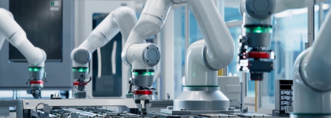 Robots making Semiconductor Chips. 