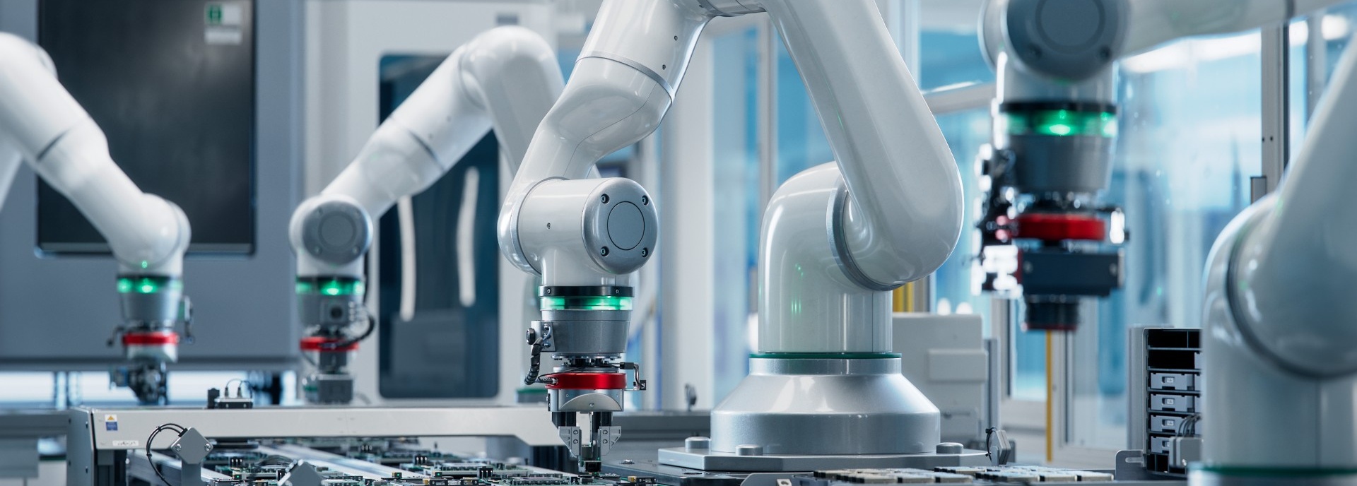 Robots making Semiconductor Chips. 