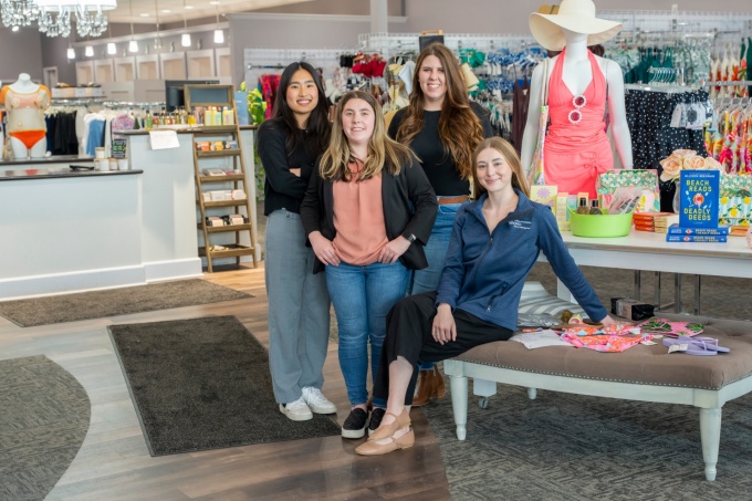 Student's with Ashley Doll in the Williamsville store. 
