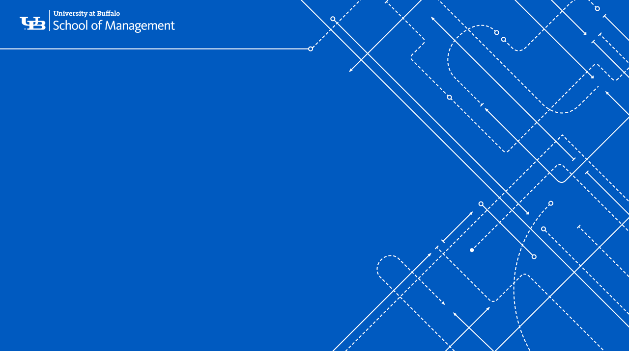 School of Management virtual branded background. 