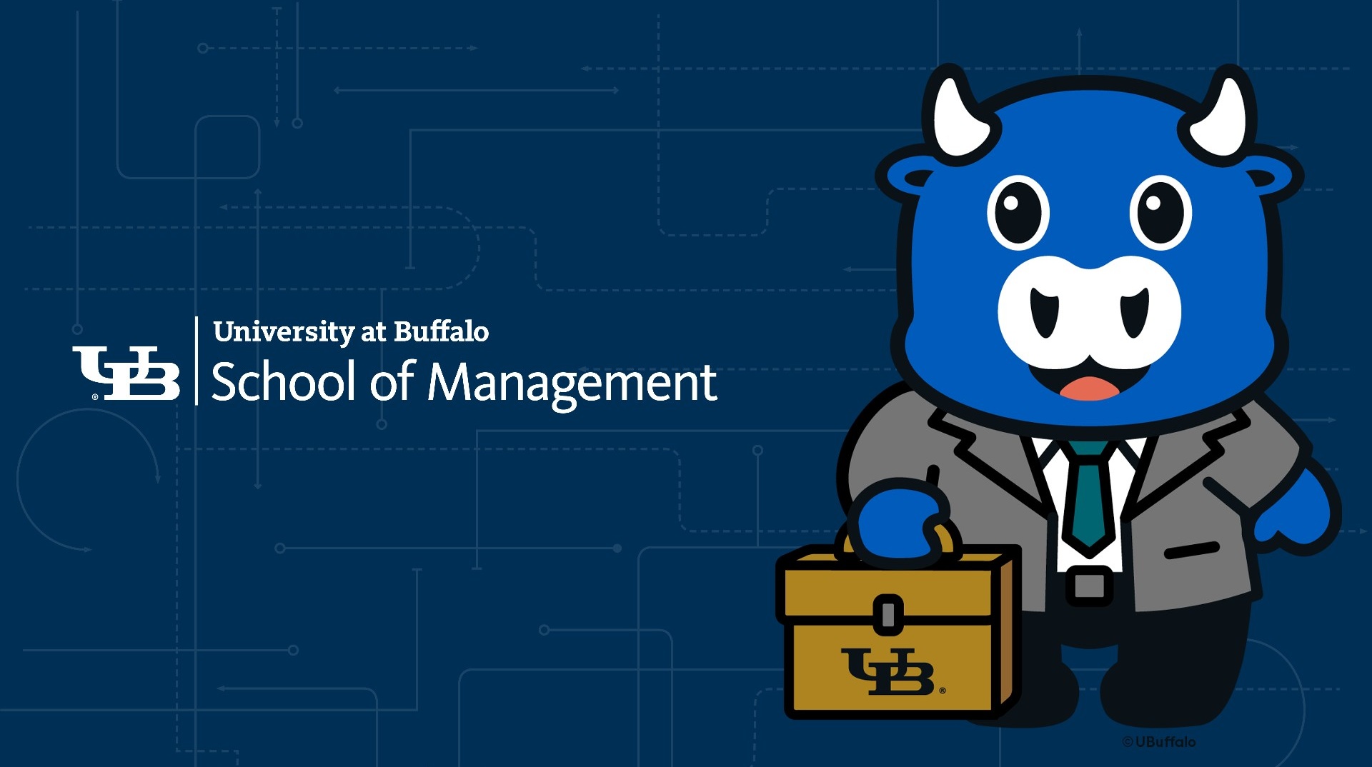 School of Management Business Little Victor background. 