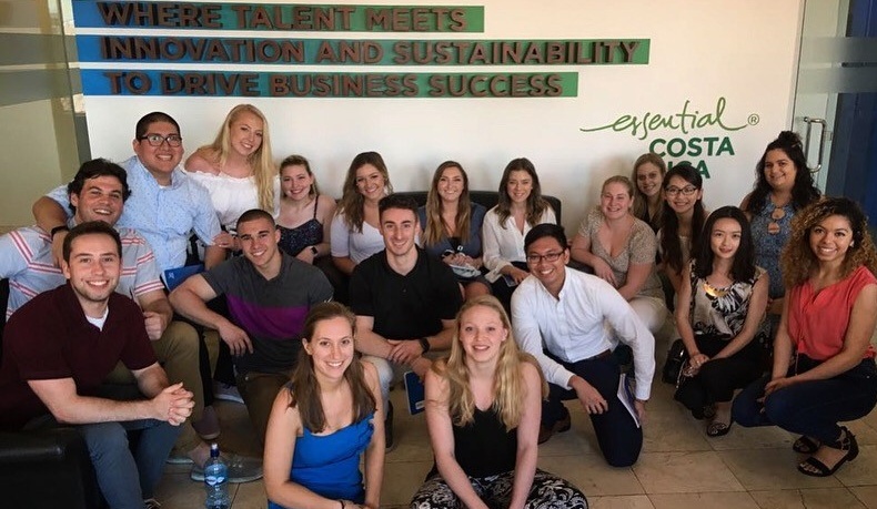 School of Management students in Costa Rica. 
