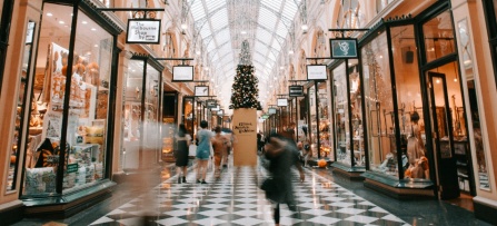 Holiday shopping mall. 