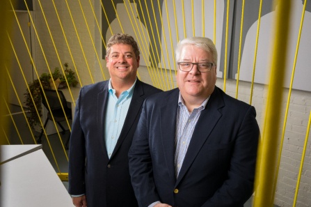 From left to right, Dan Verrico, chief marketing officer, and Dan Healy, founder and CEO, both of FiduciaSolutions. 